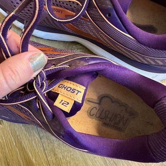 Brooks Ghost 12 Shoes Womens Size 8 Purple Running DNA Loft Neutral 120305 - Picture 6 of 9